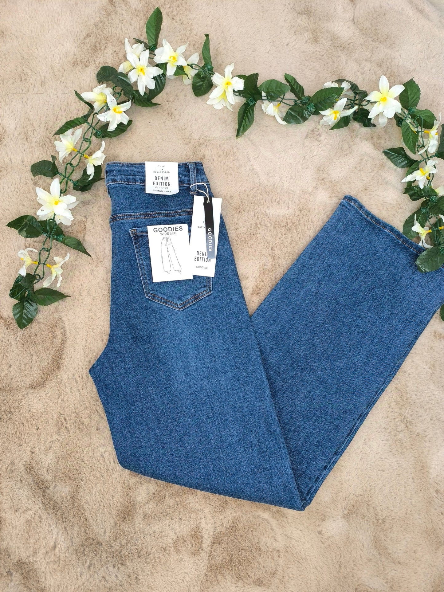 Jeans Wide Leg brut