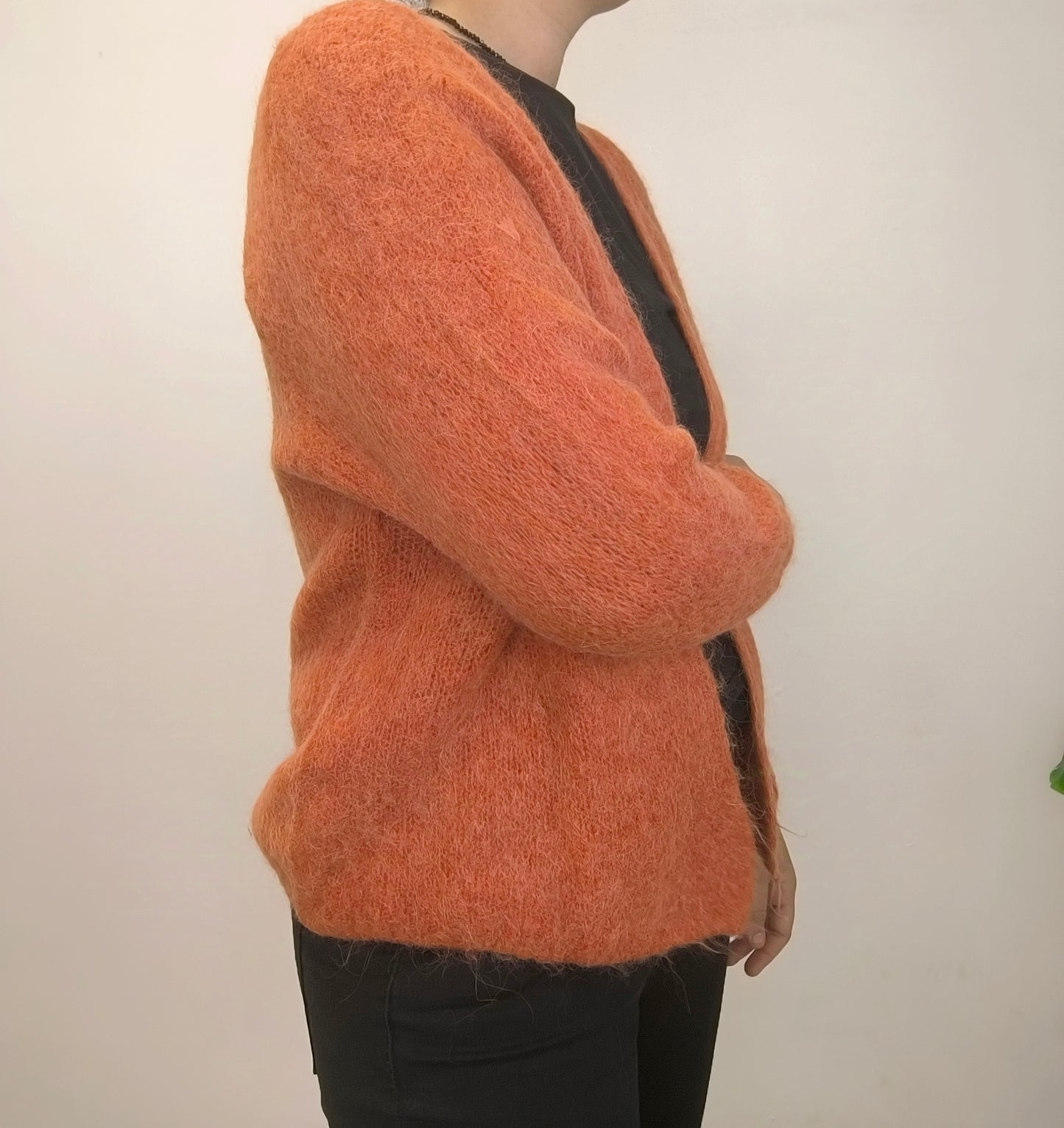 Gilet doux orange foncé Tu