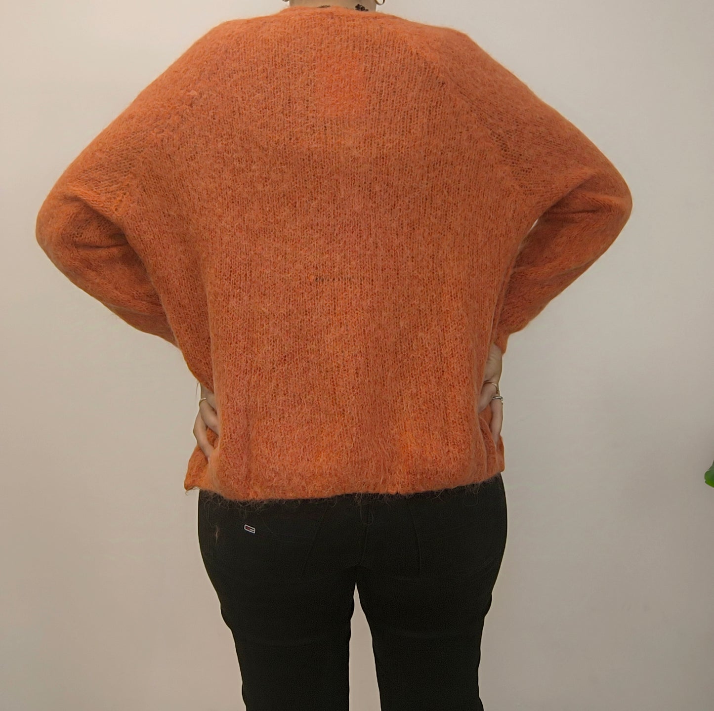 Gilet doux orange foncé Tu