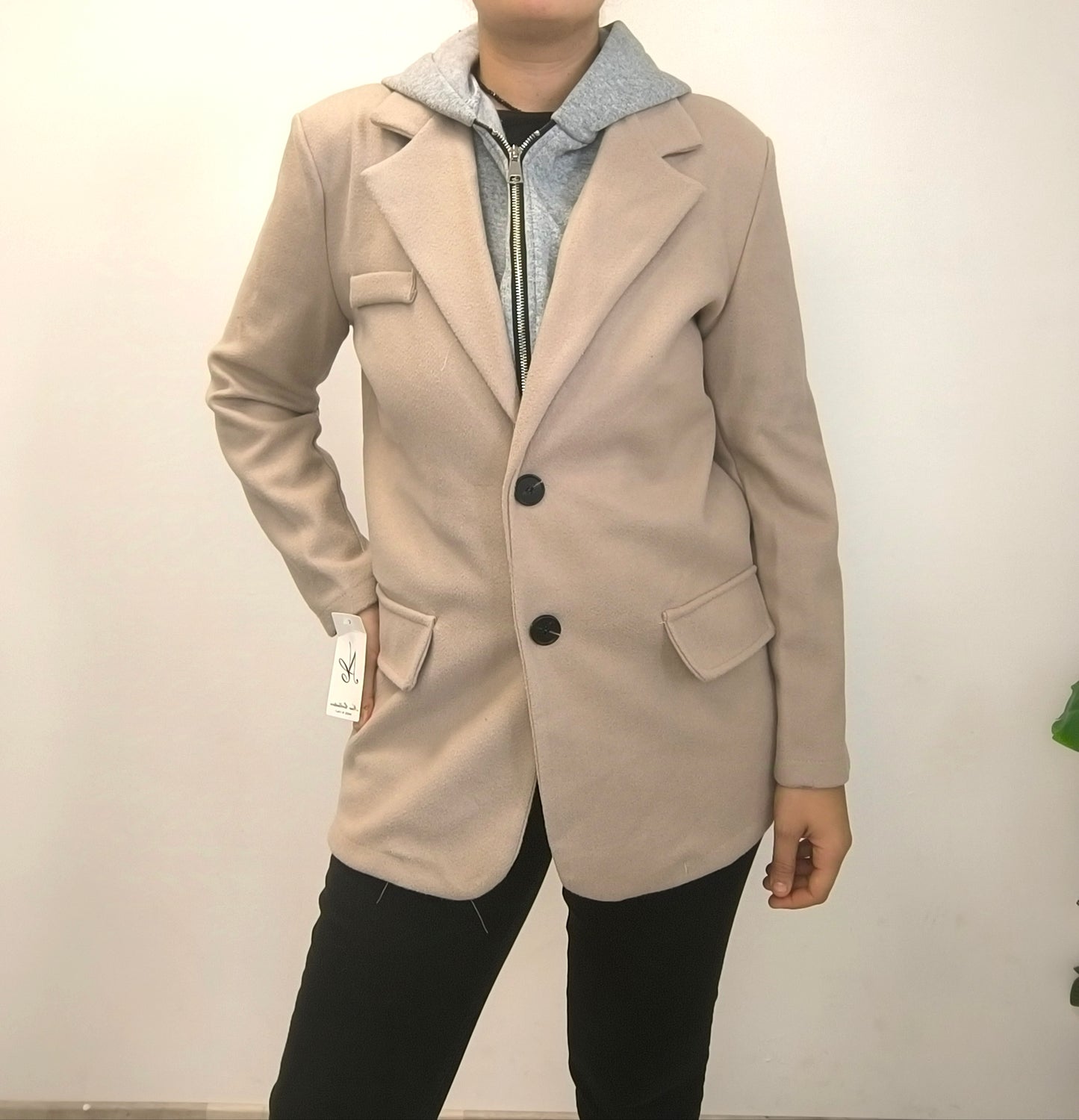 Manteau court beige TU