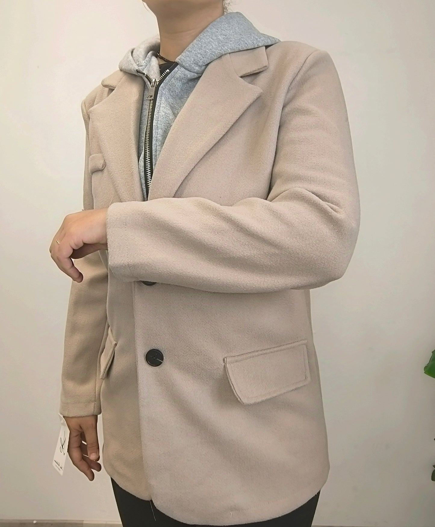 Manteau court beige TU