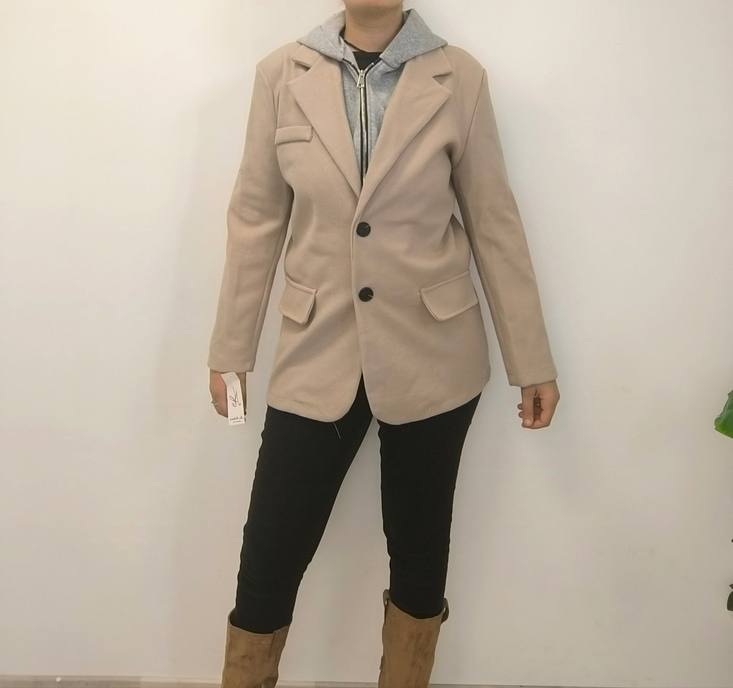 Manteau court beige TU